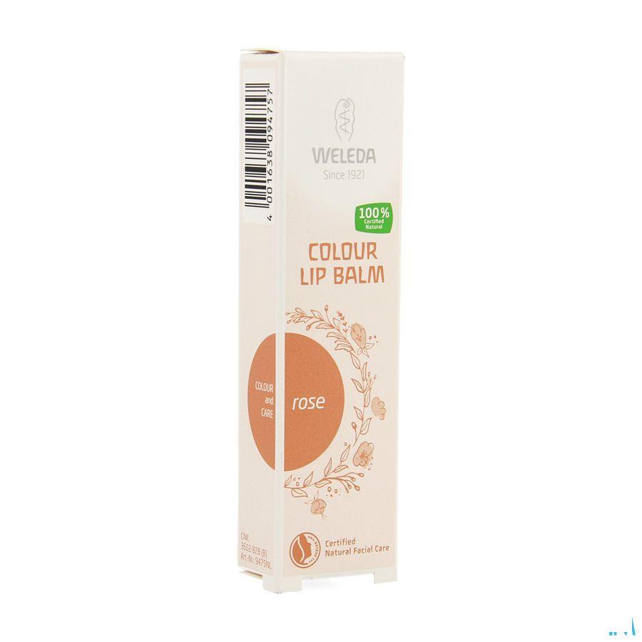 Weleda Colour Lip Balm Rose 10 ml  -  Weleda