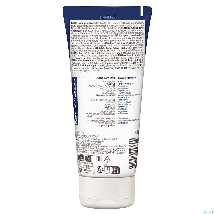 Weleda Gel Douche Energisant Homme Tube 200 ml  -  Weleda