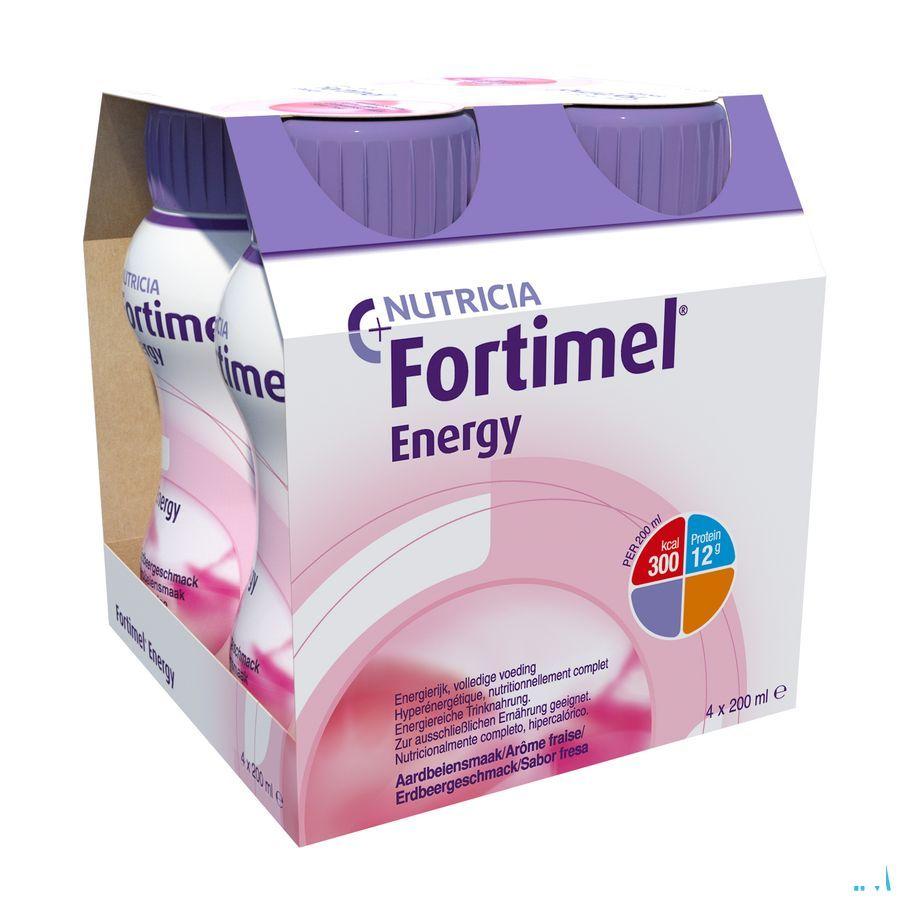 Fortimel Energy Aardbei 4x200 ml 2320463  -  Nutricia