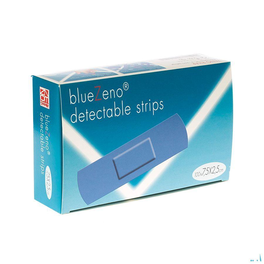 Bluezeno Detectable Strip 7,5x2,5cm 100  -  Zeno Phar