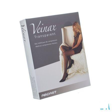 Veinax Hold-ups Transparant 2 Lang Zwart Maat 2