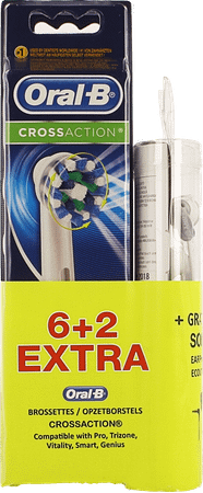 Oral-B Refills Crossaction 6+2 + Earph. Sony Grat.