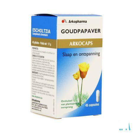 Arkocaps Goudpapaver Plantaardig 45  -  Arkopharma