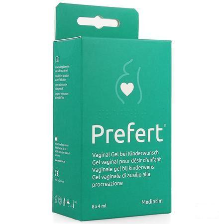 Prefert Vag. Glijmiddel Kinderwens Applic. 8X40 ml