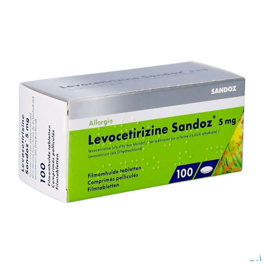Levocetirizine Sandoz 5 mg Tabletten Enrob.100 X 5 mg