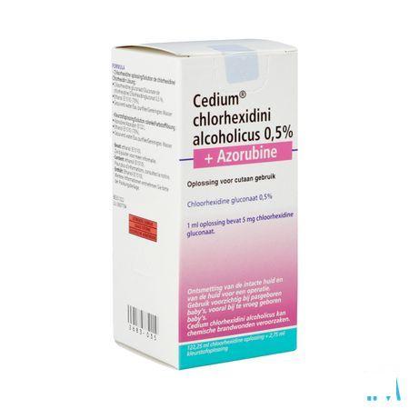 Cedium Chlorhexidini Gluc Alc 0,5% 125 ml + azorubine