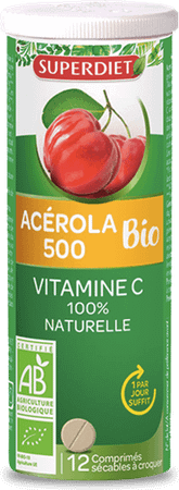 Super Diet Acerola 500 Bio Tube Tabletten 12  -  Superdiet Laboratoires