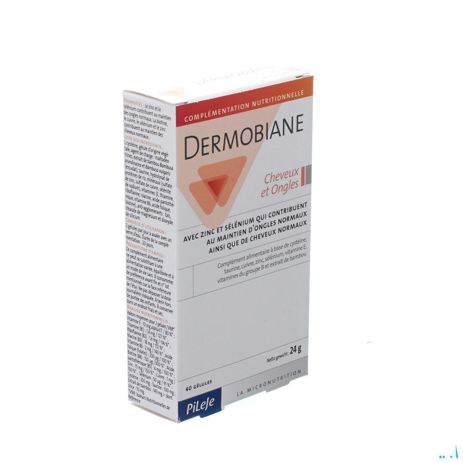 Dermobiane Cheveux Et Ongles Gel 40x605 mg  -  Pileje
