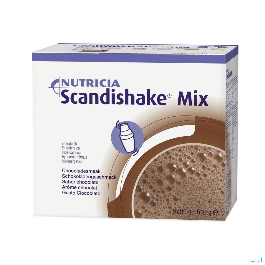 Scandishake Mix Chocola Zakje 6x85 gr  -  Nutricia