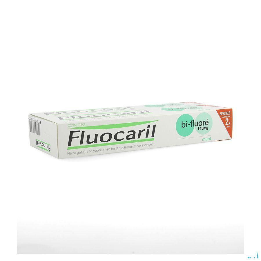 Fluocaril Tandpasta Bi-Fluore 145 Munt 2 x 75 ml