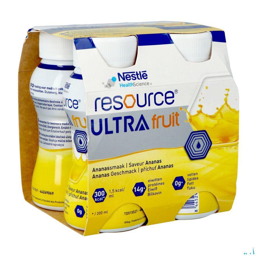 Resource Ultra Fruit Ananassmaak 4 x 200 ml