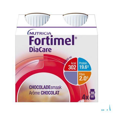 Diacare Chocolade 4 x 200 ml
