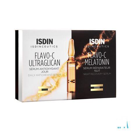 Isdinceutics Flavo-c Melat. + ultraglican Ampoule 10 + 10  -  Isdin