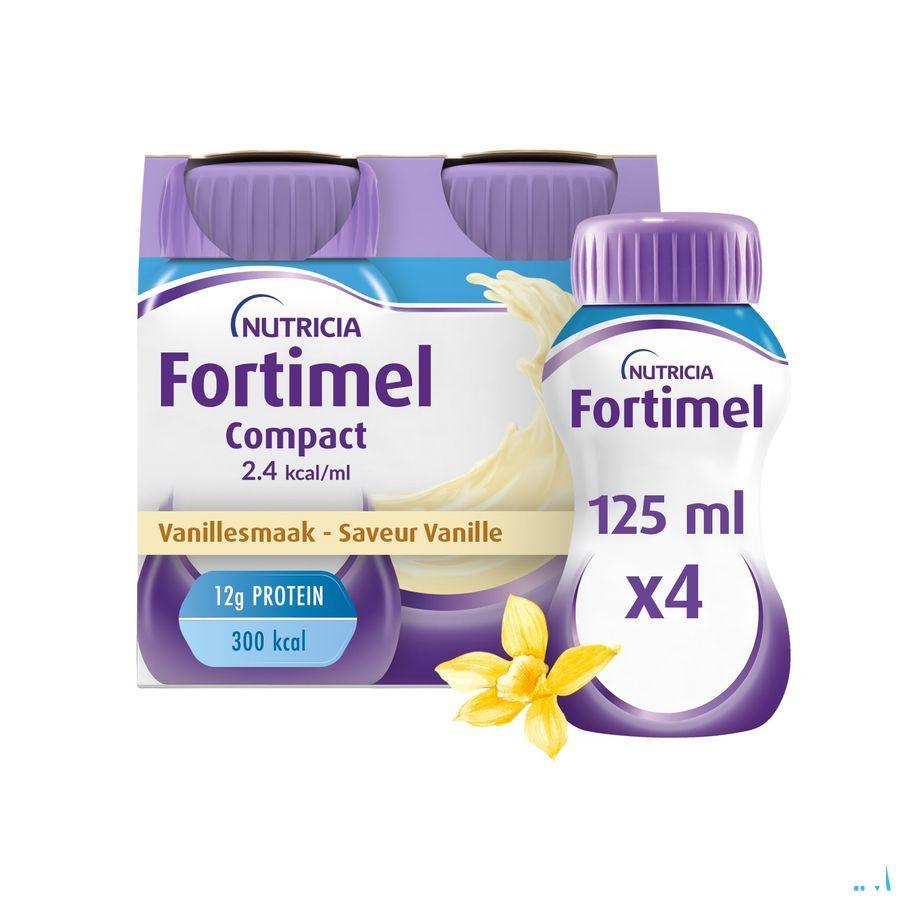 Fortimel Compact 2.4Kcal Vanille 4X125 ml  -  Nutricia