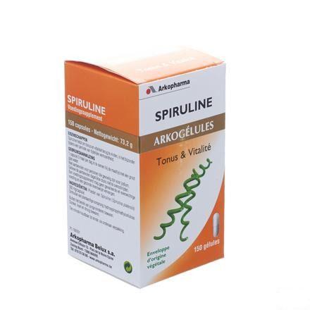 Arkogelules Spirulina Vegetal 150  -  Arkopharma 