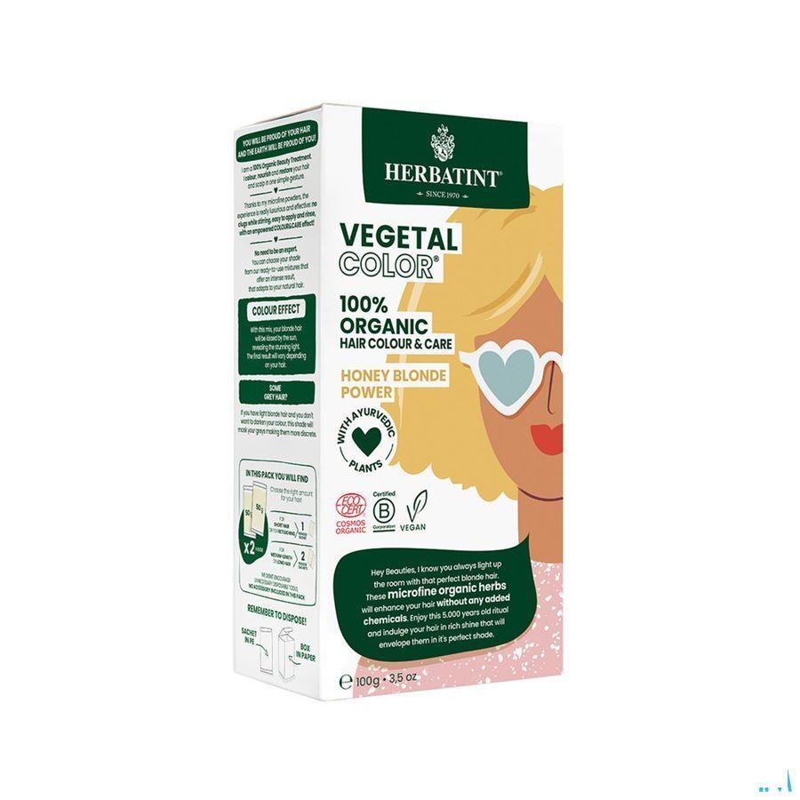 Herbatint Vegetal Color Eco Honey Blonde Pow.100ml  -  Ocebio