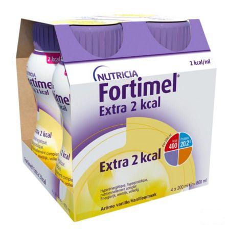 Fortimel Extra 2Kcal Vanille 4X200 ml  -  Nutricia