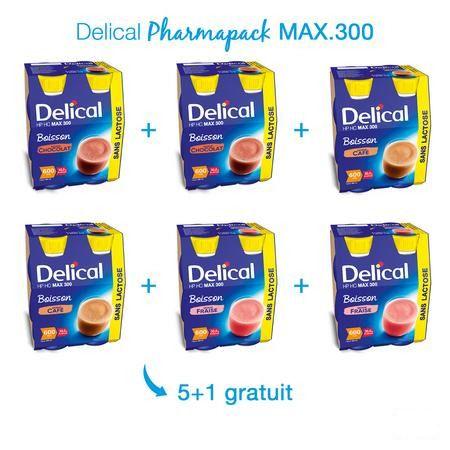 Delical Pharmapack Max 300 5 + 1x(4x300 ml)  -  Bs Nutrition