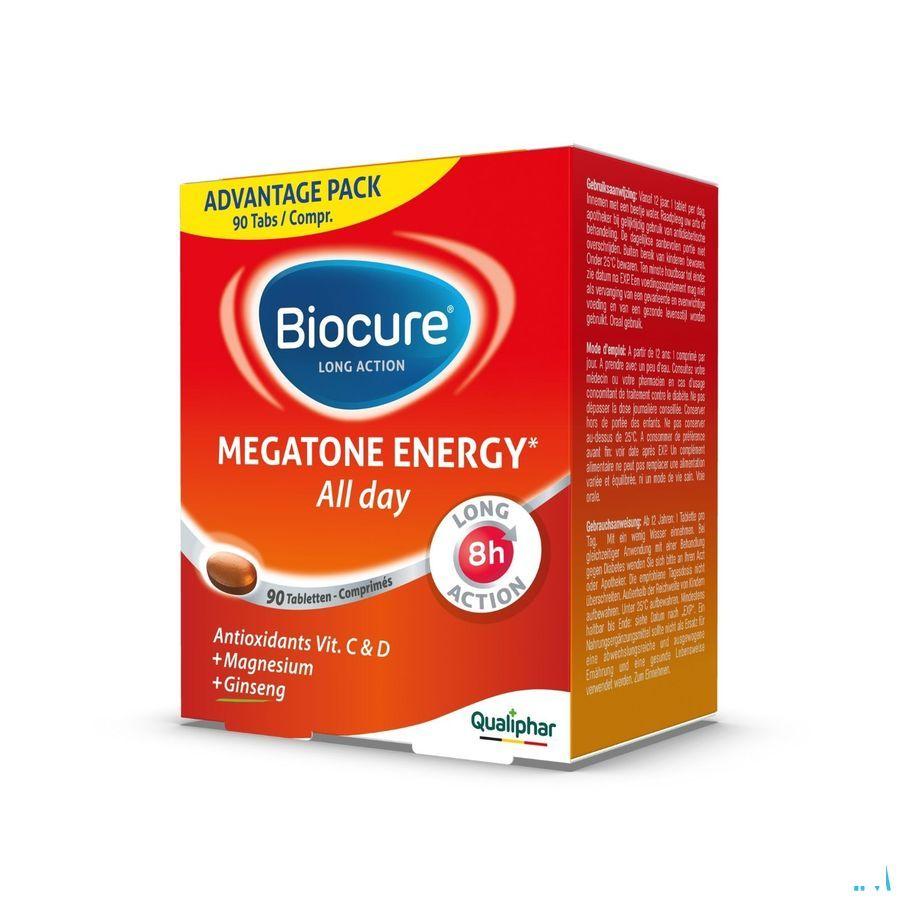 Biocure Megatone Energy La Advantage Pack Tabl 90  -  Qualiphar