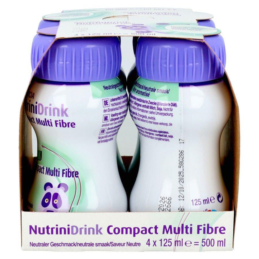 Nutrinidrink Compact Multi Fibre Neutraal 4x125 ml  -  Nutricia