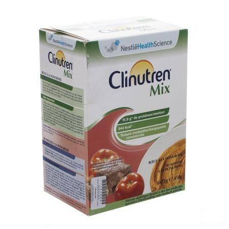 Clinutren Mix Runds Hongaars Zakje 6x75 gr  -  Nestle