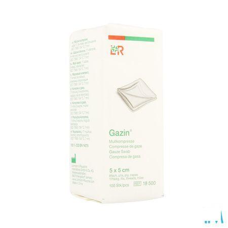 Gazin Kompres Niet steriel 8p 5,0x 5,0cm 100 18500  -  Lohmann & Rauscher
