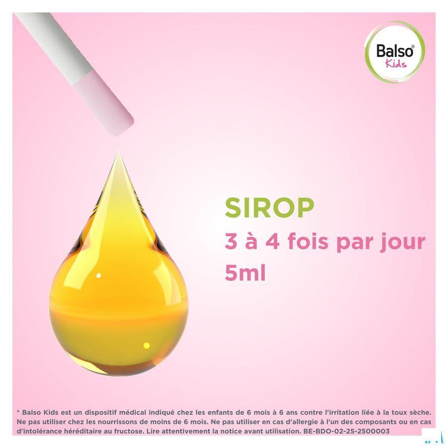 Balso Kids Hoestsiroop Z/Suiker 125ml + Pipet