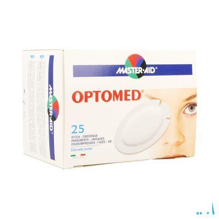 Optomed Oogkompres Adhesive Latexvrij 96x66mm 25 70119