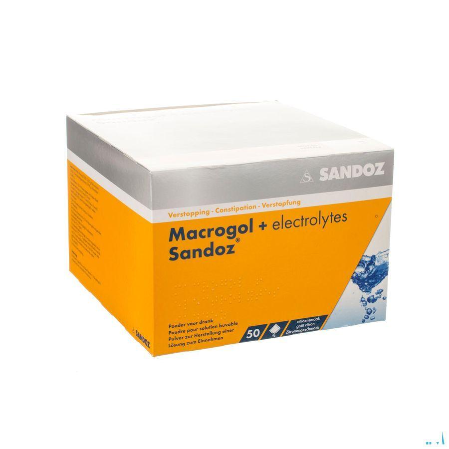 Macrogol + Electr Sandoz Pulv Gout Citron 50x13,7g 