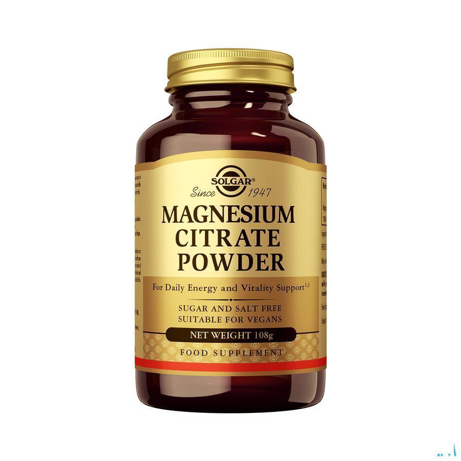 Solgar Magnesium Citrate Pdr Comp 108  -  Solgar Vitamins