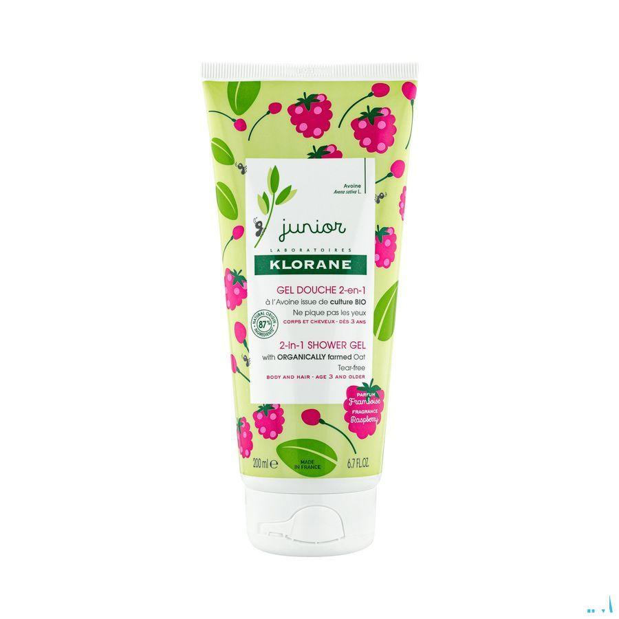 Klorane Petit Junior Douche Gel Framboos 200 ml