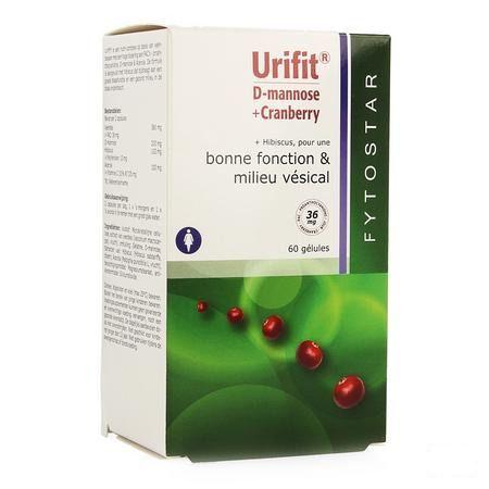Fytostar Urifit D-mannose + Cranberry Maxi Capsule 60  -  Ocebio
