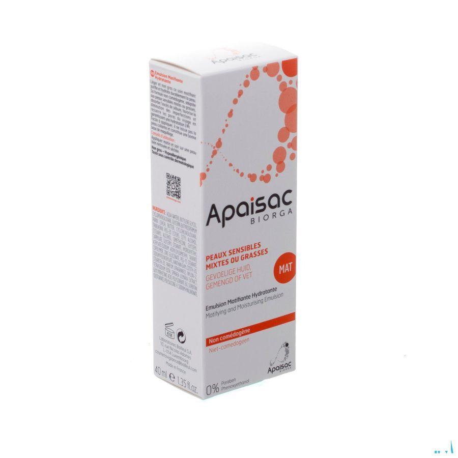 Apaisac Biorga Emulsion Matifiante Hydra 40 ml