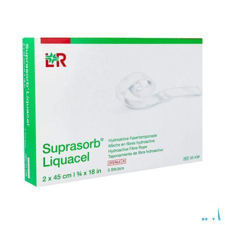 Suprasorb Liquacel Vezelverb Hydroact. 2X45Cm 5  -  Lohmann & Rauscher