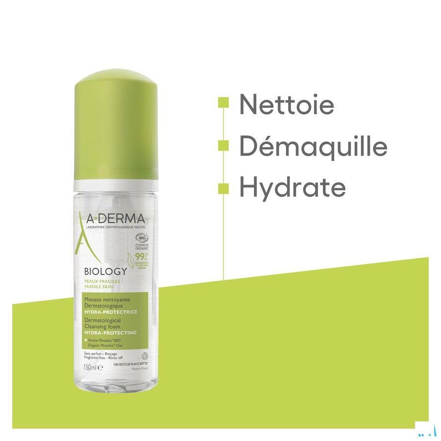 Aderma Biology Mousse Nettoyante Hydra Prot. 150 ml