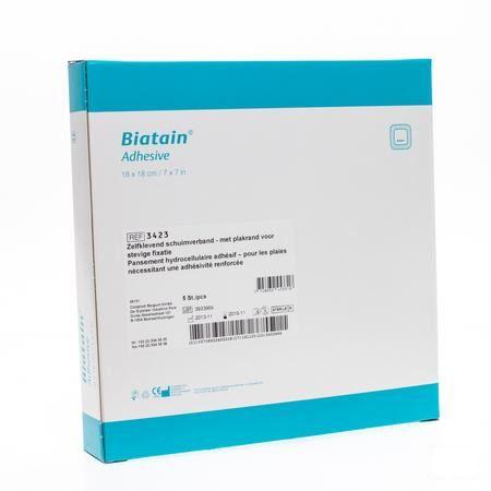 Biatain Pansement Mousse Adhesive 18,0x18,0cm 5 33421  -  Coloplast