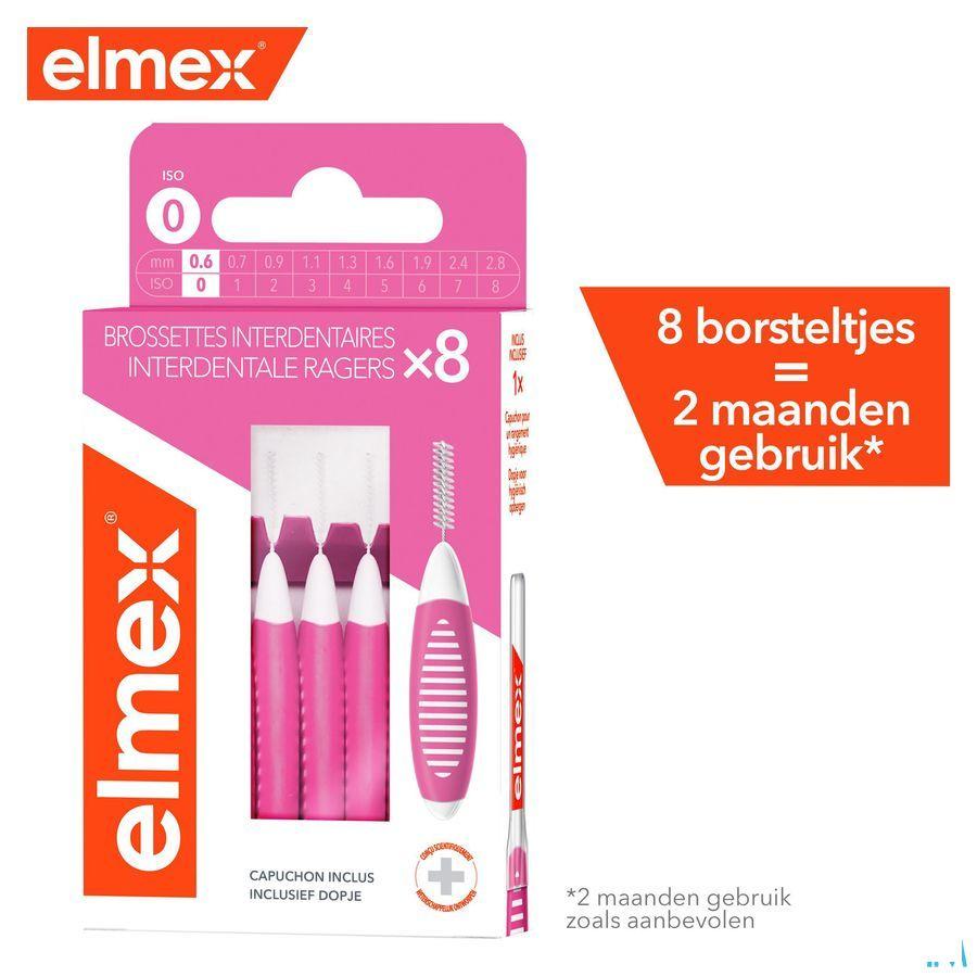 Elmex Set Interdentale Borsteltjes Iso 0 0,6Mm 8