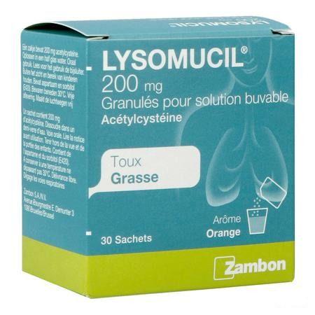 Lysomucil 200 Gran Zakjes 30 X 200 mg