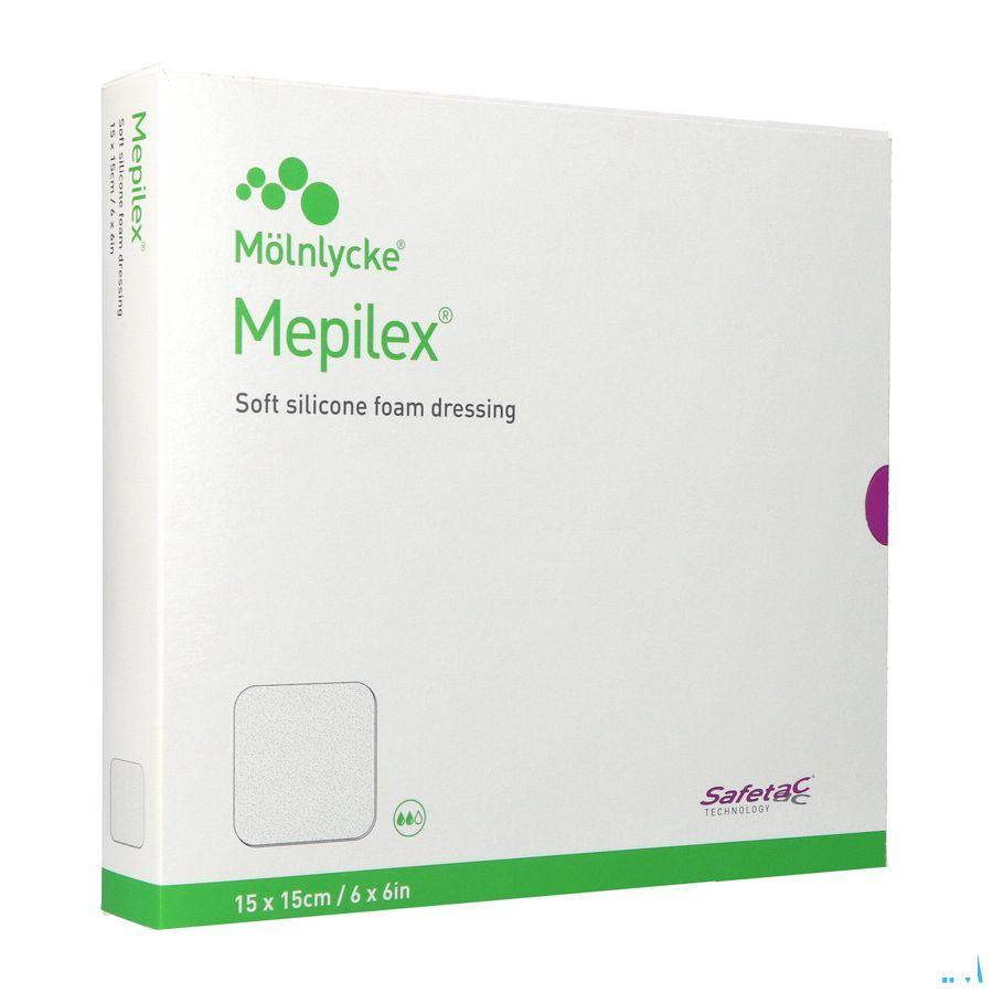 Mepilex Pansement Mousse Sil Abs Ster 15x15cm 5 294300  -  Molnlycke Healthcare