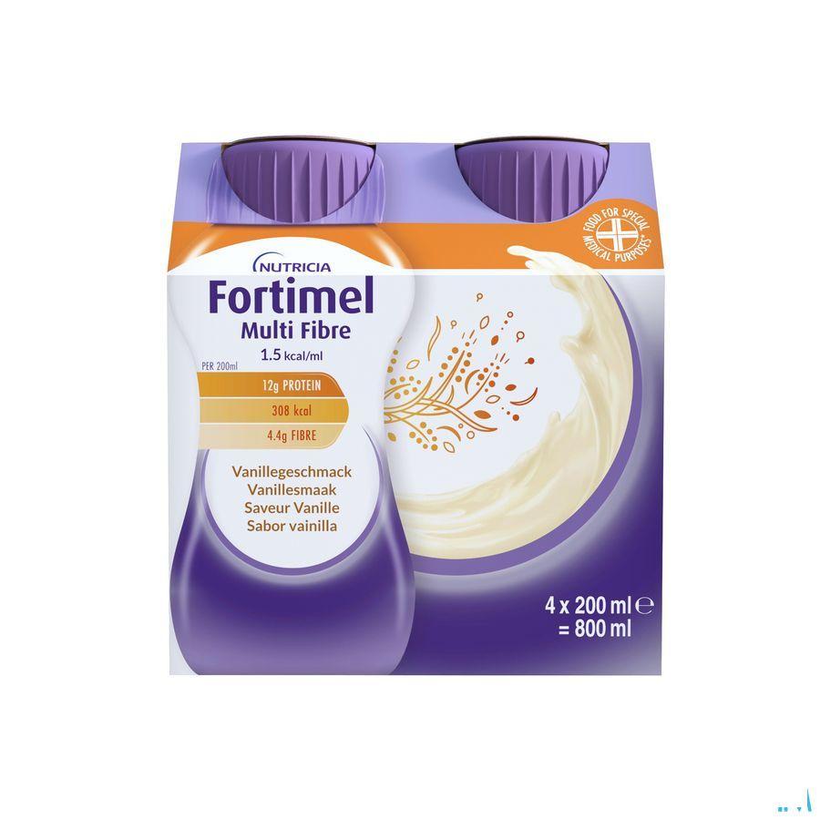Fortimel Multifiber 1.5Kcal Vanille 4 x 200 ml
