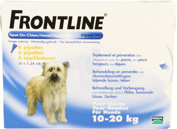 Frontline Spot On Chien 10-20kg et 6x1,34 ml