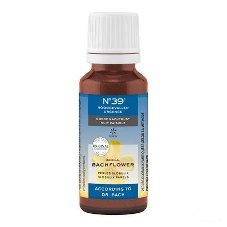 Bachbloesem Bio Nr 39 Noodgevallen Nacht Parels 20 gr  -  Eureka Pharma