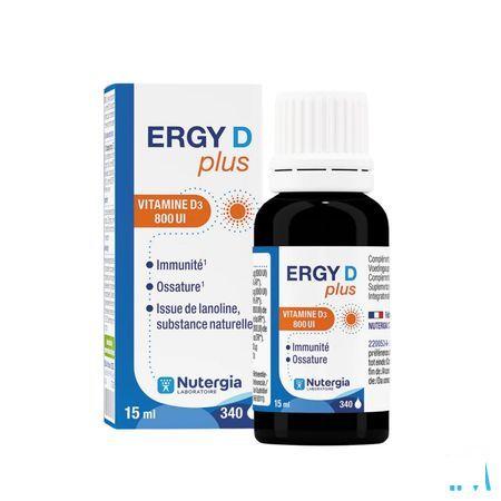 Ergy D Plus Flacon 15 ml  -  Lab. Nutergia