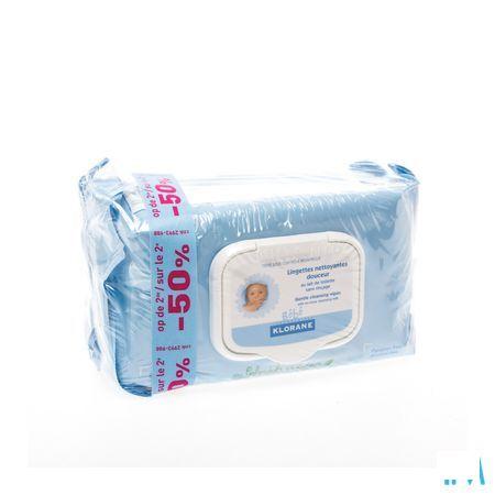 Klorane Bébé Lingettes Duo 2x70