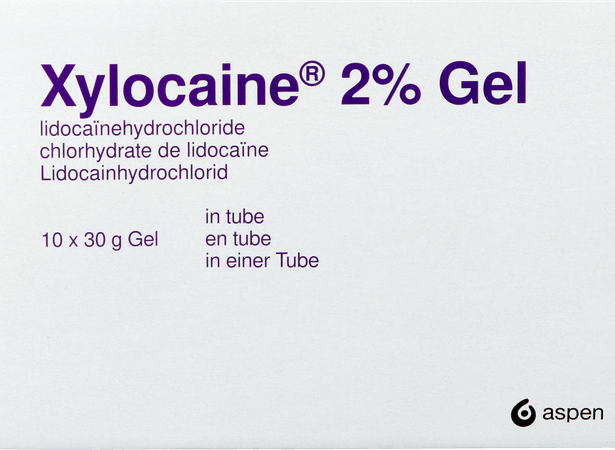 Xylocaine 2% Gel Tube 10 X 30 ml
