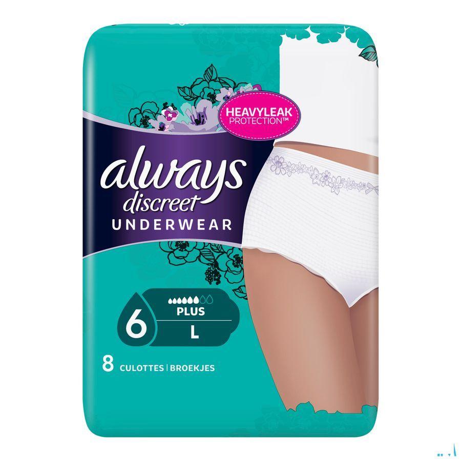 Always Discreet Incontinence Pants L 8