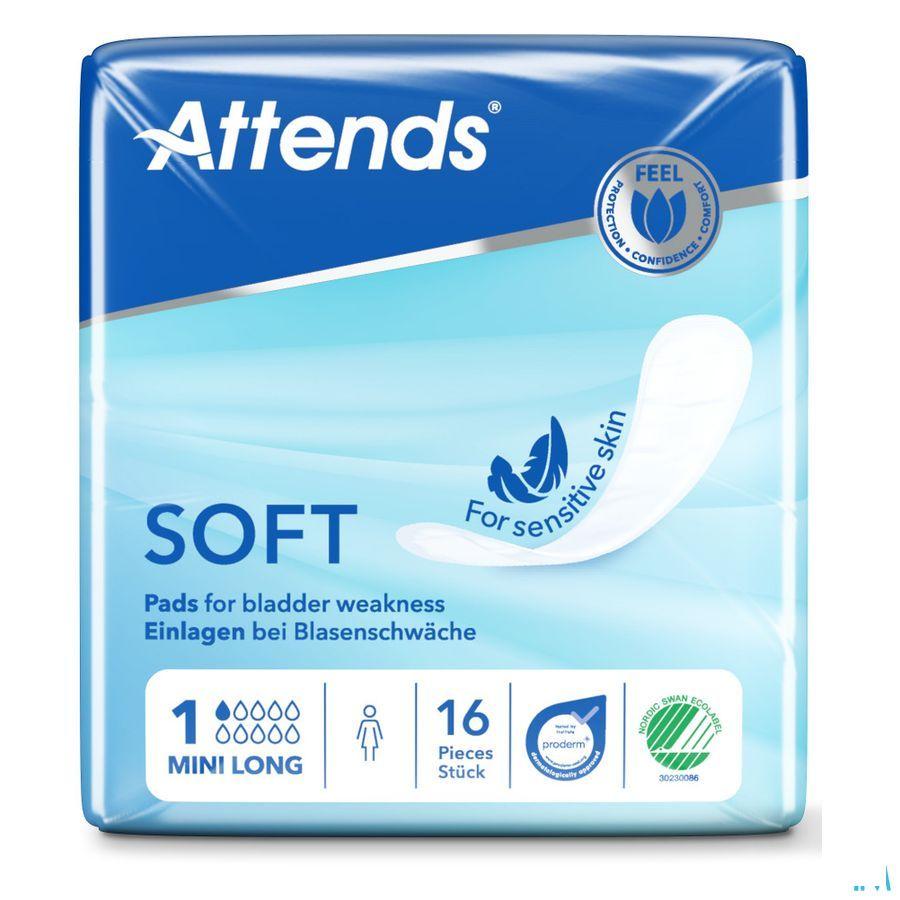 Attends Soft 1 Mini Long Inleg Anatom. 1x16