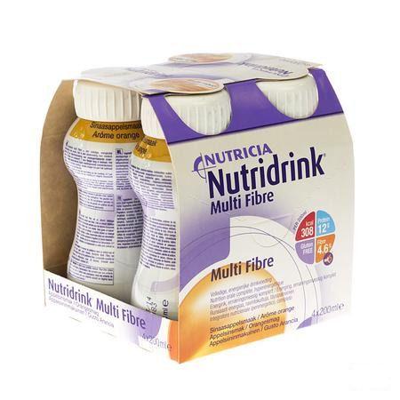 Nutridrink Multifibre Sinaas 4x200 ml  -  Nutricia