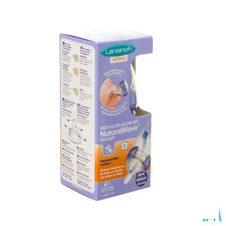 Lansinoh Zuigfles + Natural Wave Speen 160 ml  -  Lansinoh Laboratories