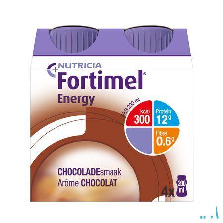 Fortimel Energy Chocolade 4x200 ml 2320497  -  Nutricia